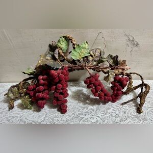 Decorative Grape Vine with Red Grapes
